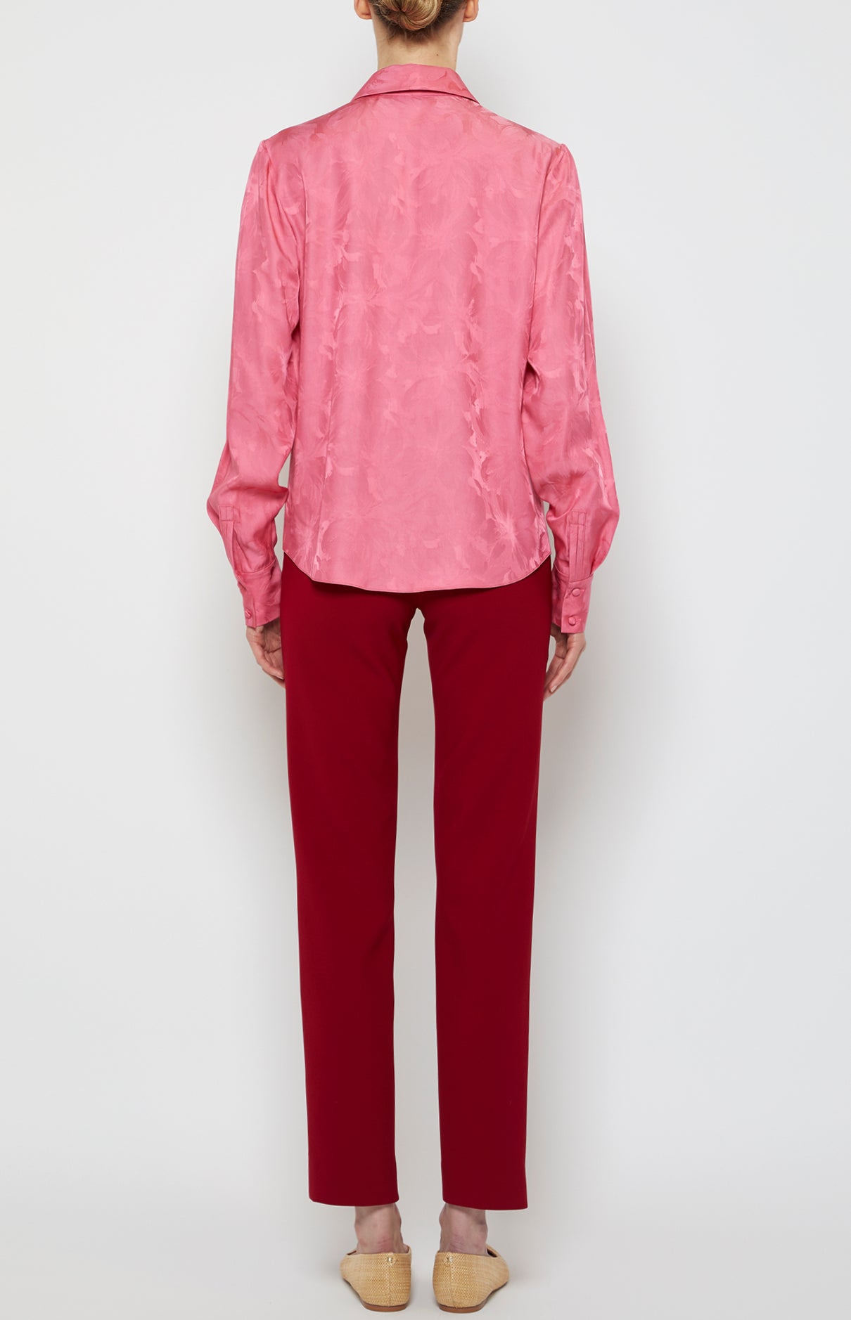 Prabal Gurung Stove Pipe Trouser pantalon rouge polyester