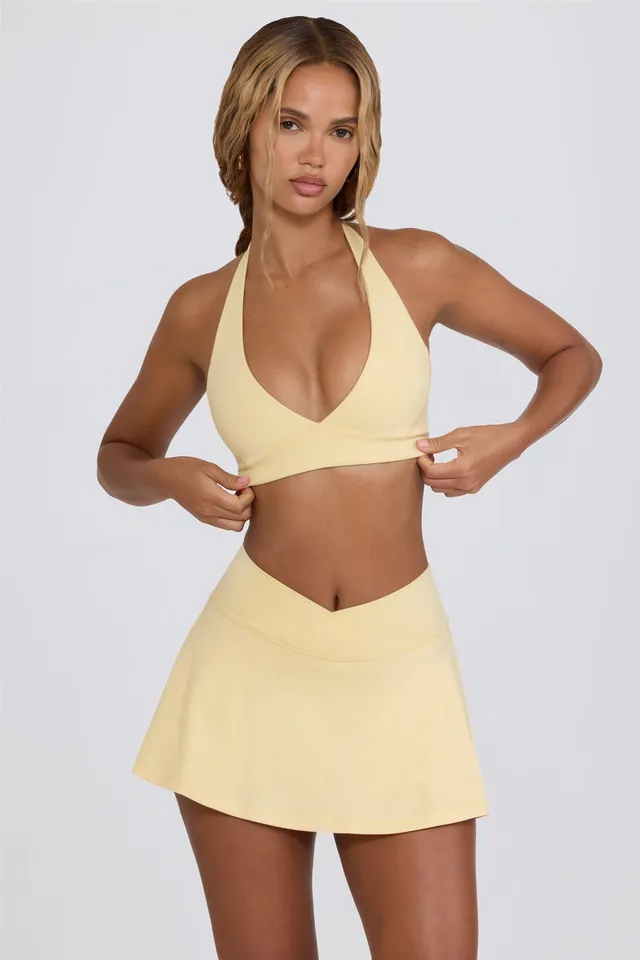 Oh Polly Bo+Tee Soft Active Mini Jupe-Short Citron