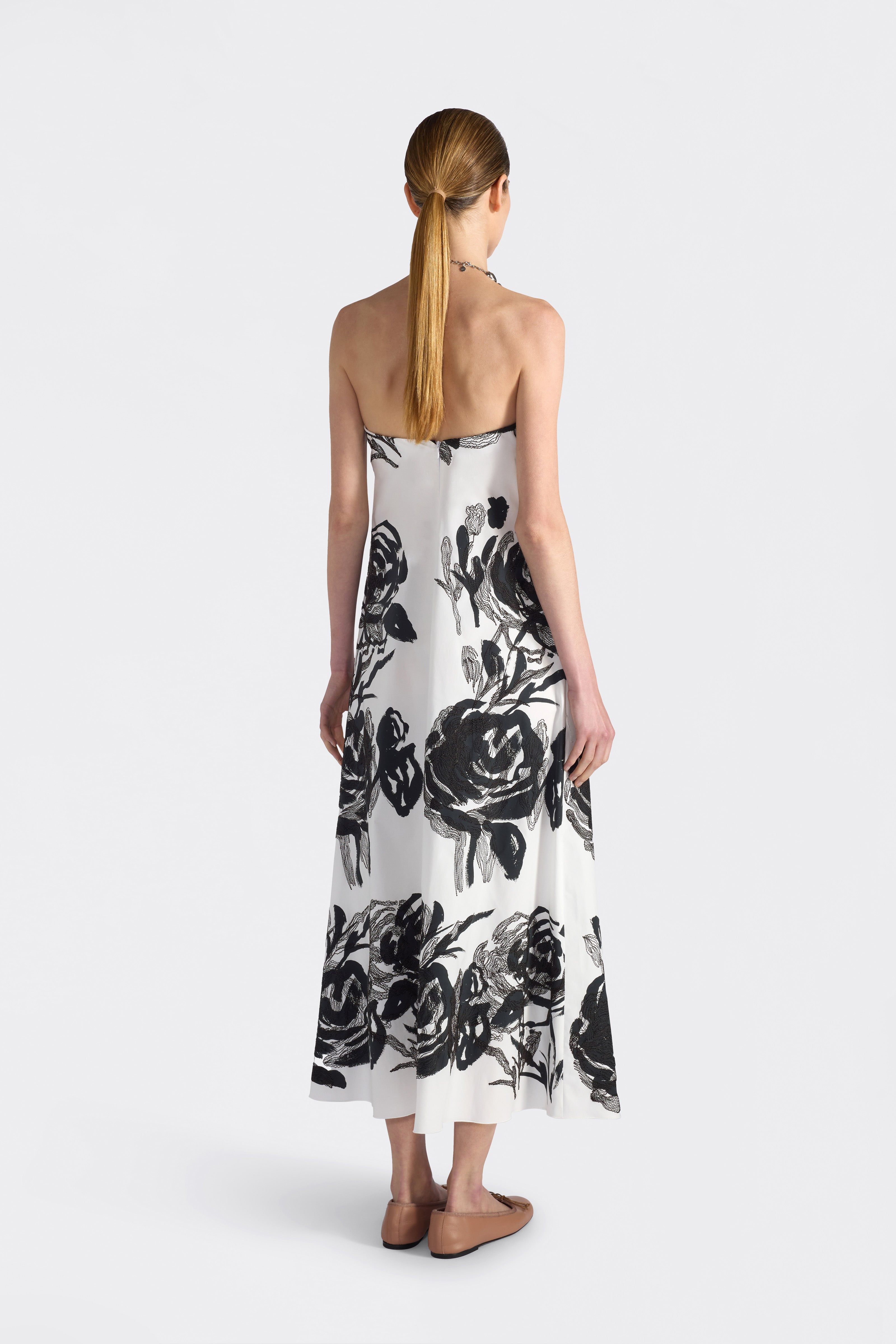 Liviana Conti Josette F6SU72 robe bustier fleurie 42