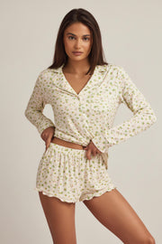 Oh Polly Maphie 14330 short pyjama jaune modal
