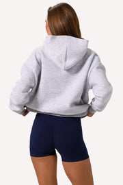 Oh Polly Knitwear Hoodie BT02578 sweat à capuche gris chiné