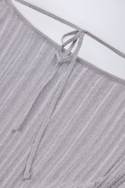 Oh Polly Amanita mini robe dos nu argent chauve-souris