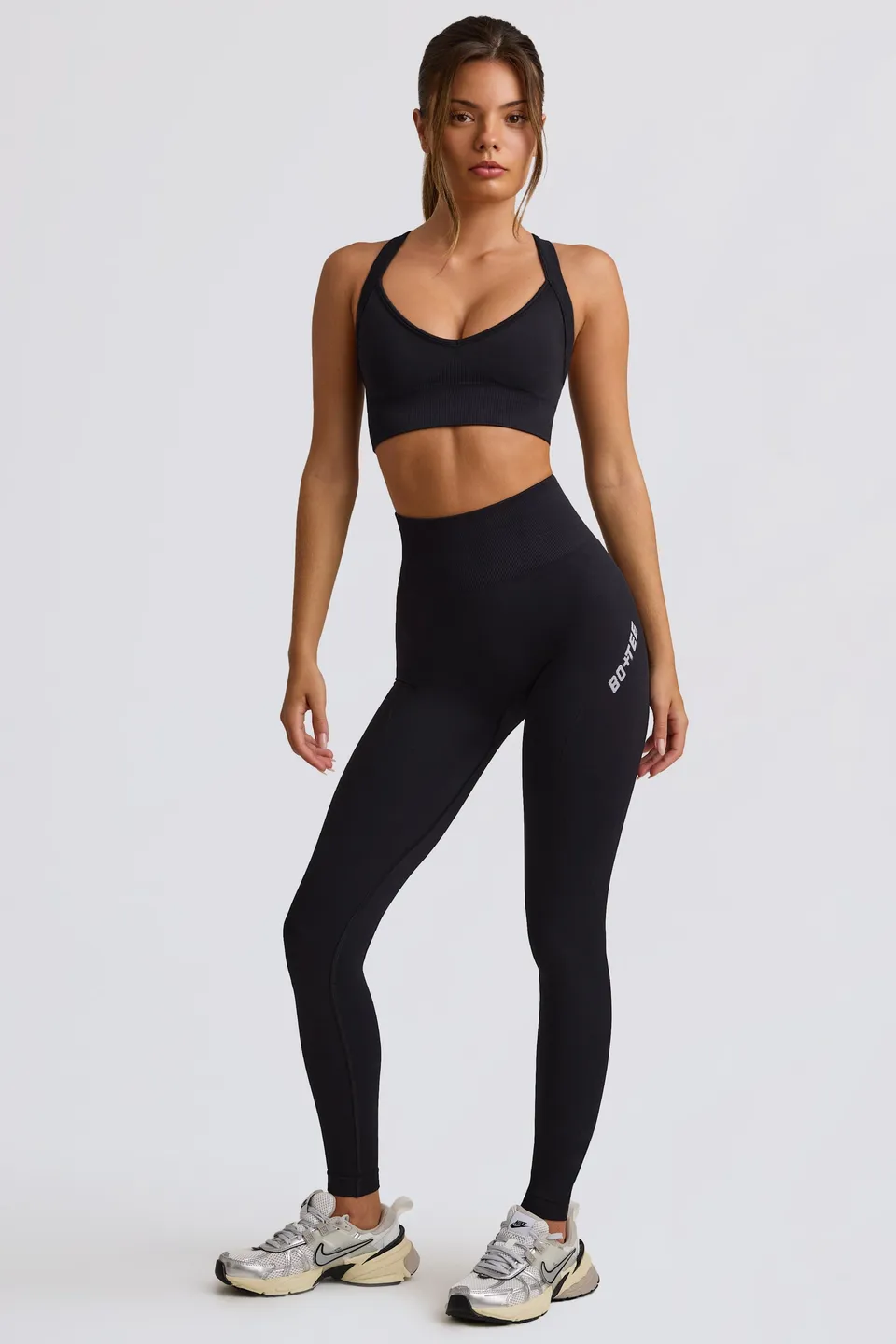 Oh Polly Super Sculpt Legging BT2434 Noir Taille Haute Gainant