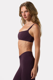 Oh Polly Bo+Tee brassière sport prune maintien léger