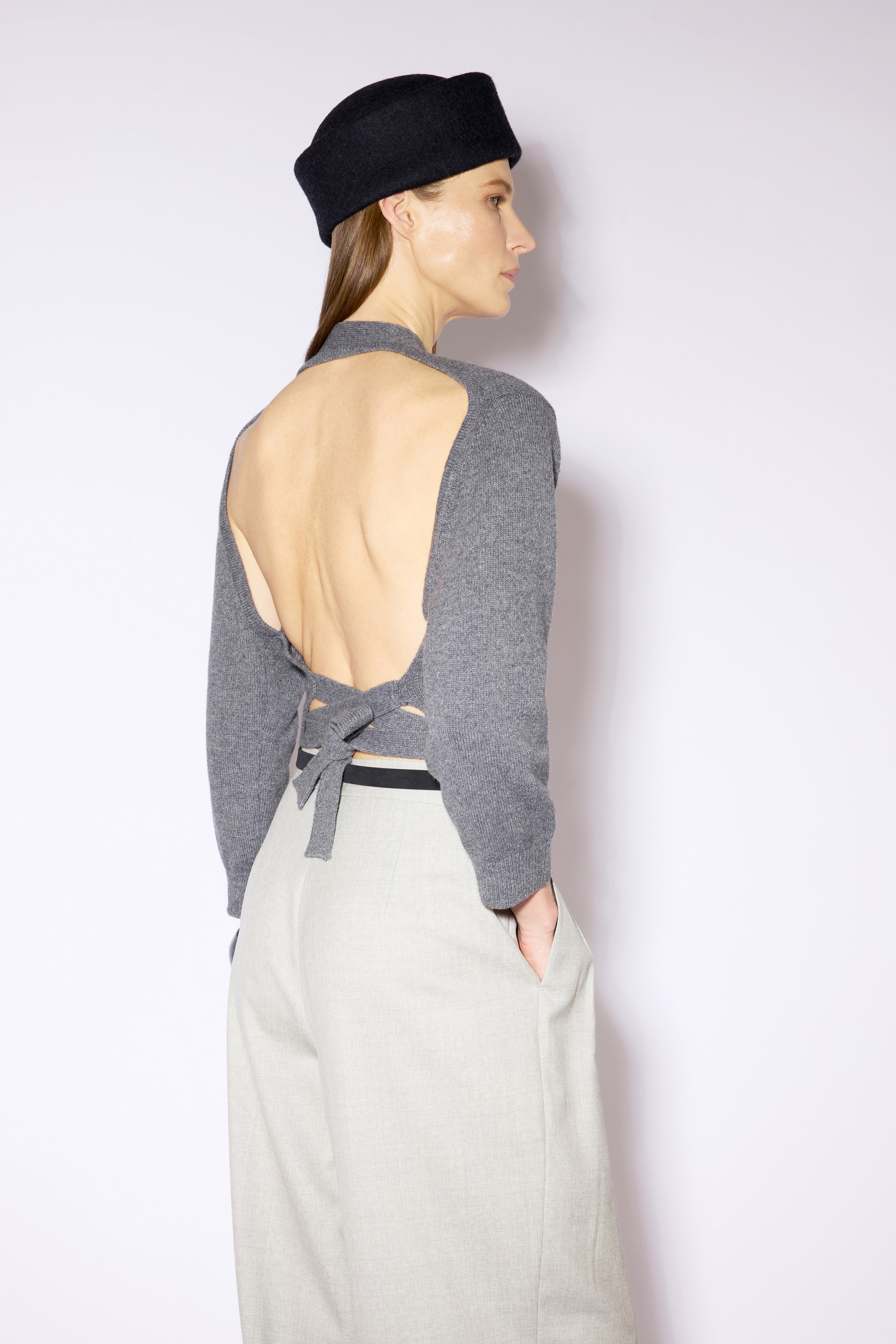 Liviana Conti Rhea cardigan gris manches longues XS