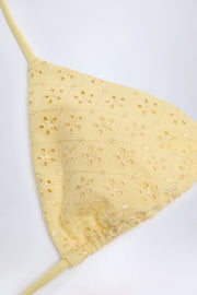 Oh Polly Recife NS0778 haut de bikini jaune citron triangle