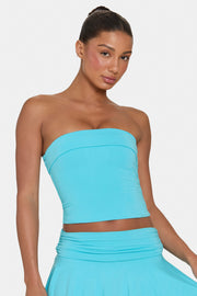 Oh Polly ButterCloud top tube bandeau aqua double