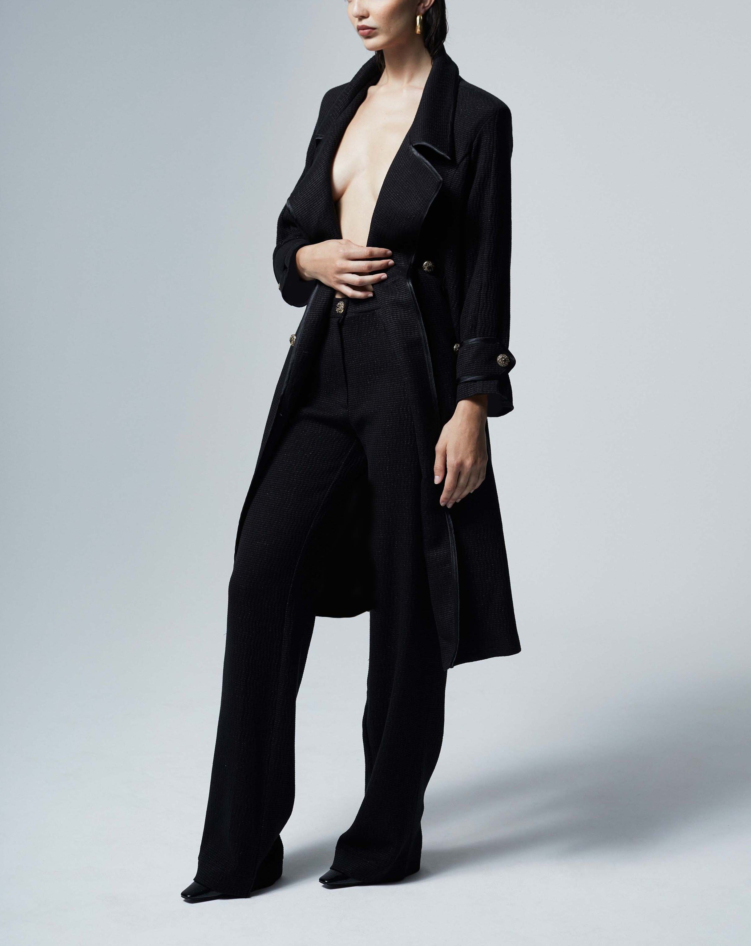 The Ethiquette Pantalons Luxembourg pantalon tweed droit XS-XL