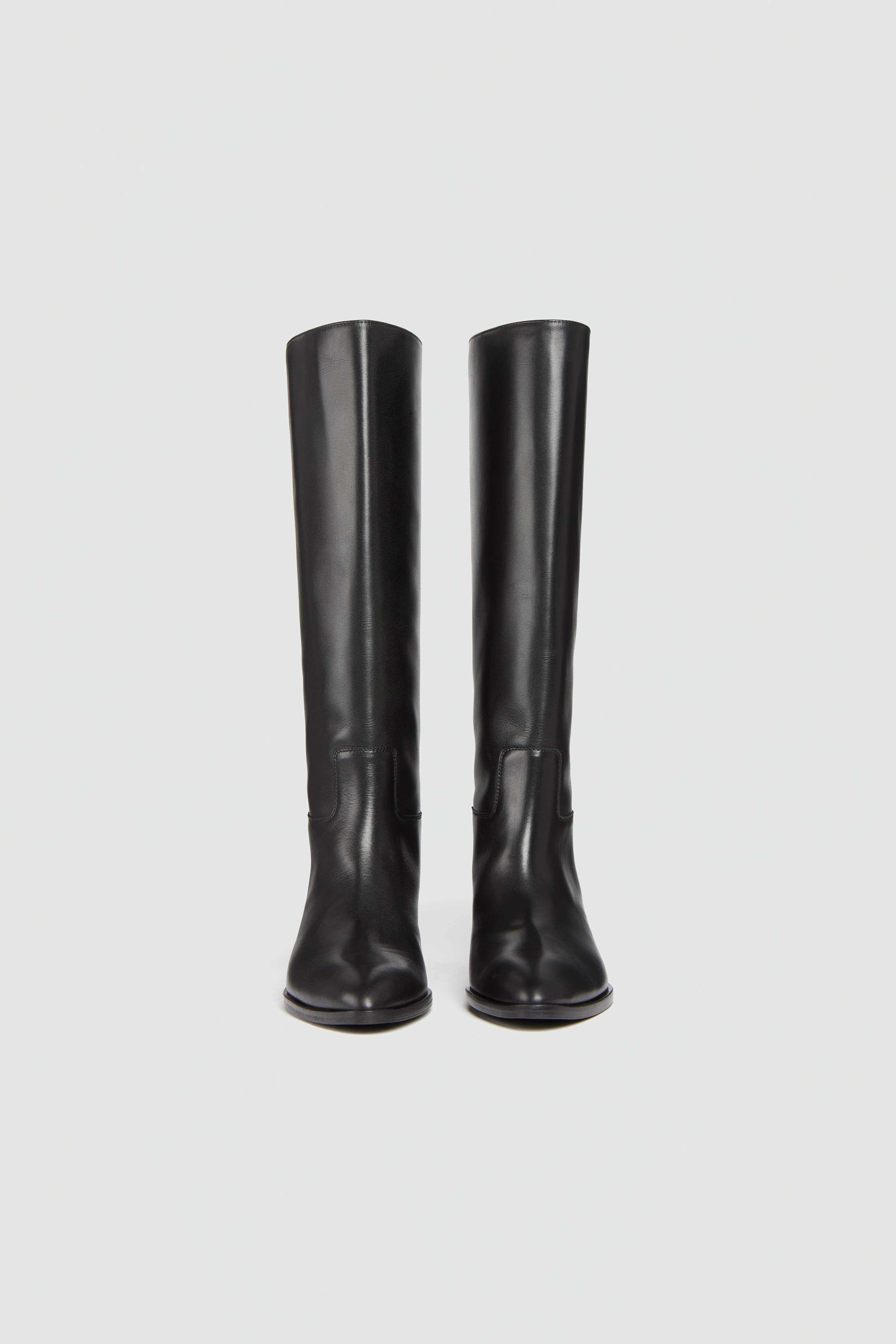 Liviana Conti Imperia botte texane cuir Noir 40