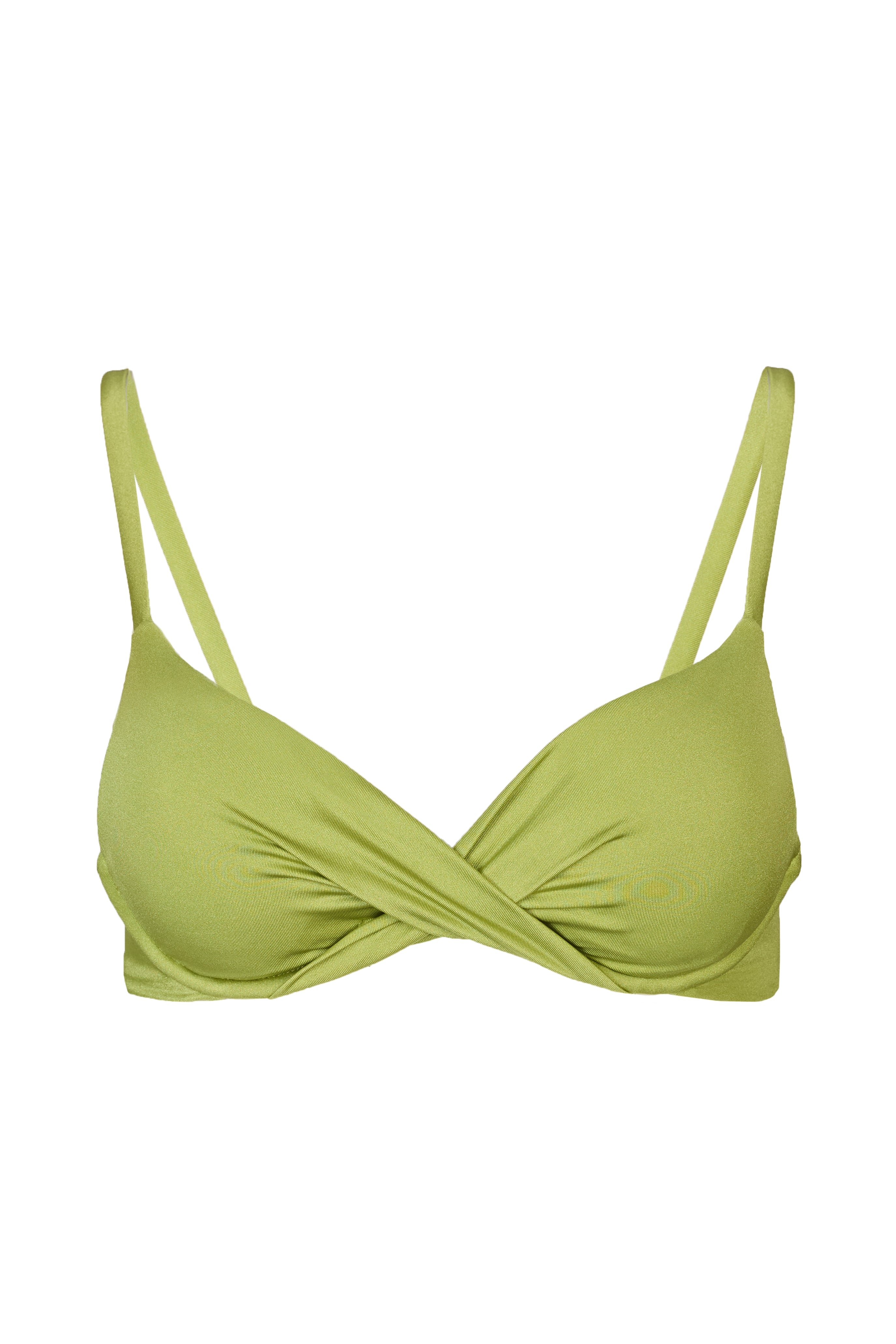 Oh Polly Sammie haut bikini olive armatures brillant taille S