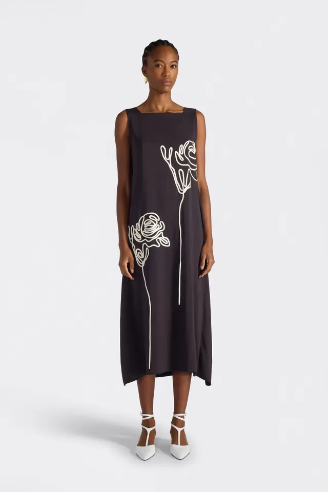 Liviana Conti Libby robe midi fondente viscose