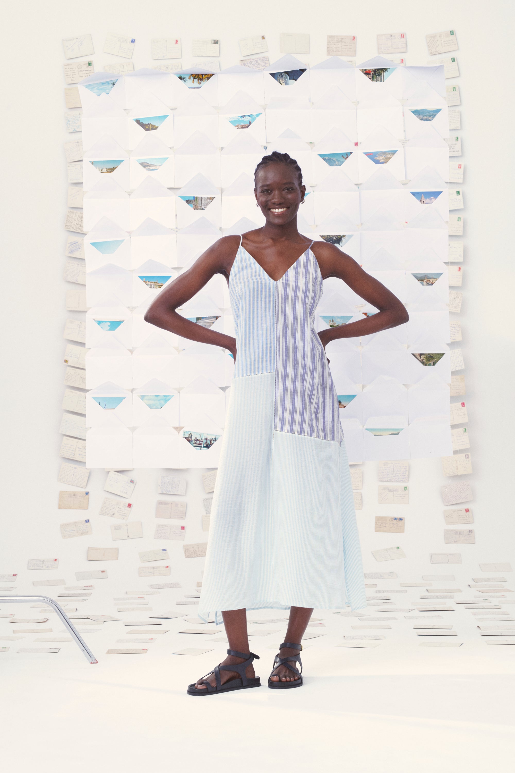 MII Carte postale robe Nymphéa Les Cyclades coton soie