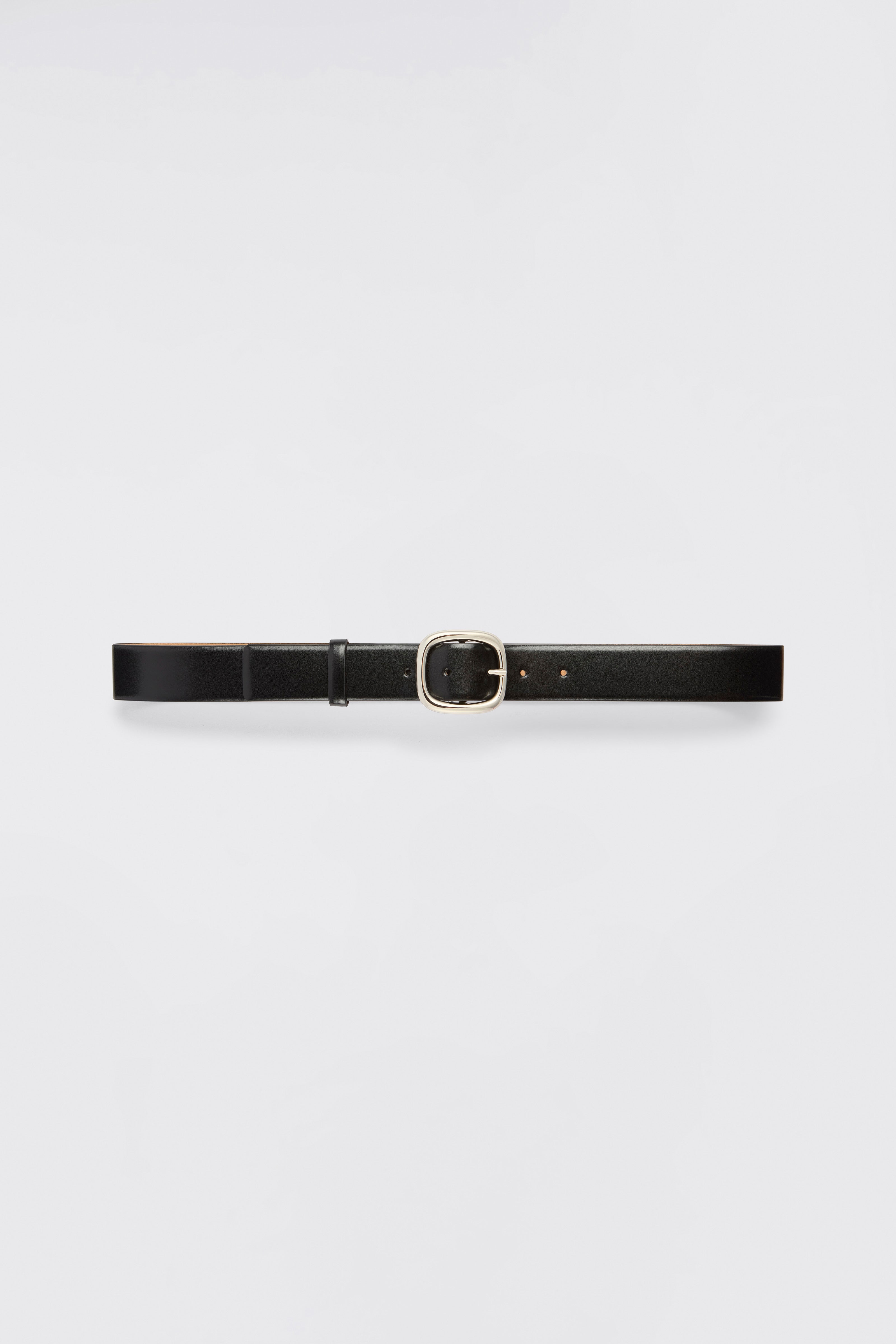 Liviana Conti Nives ceinture noire 75 similicuir boucle argent