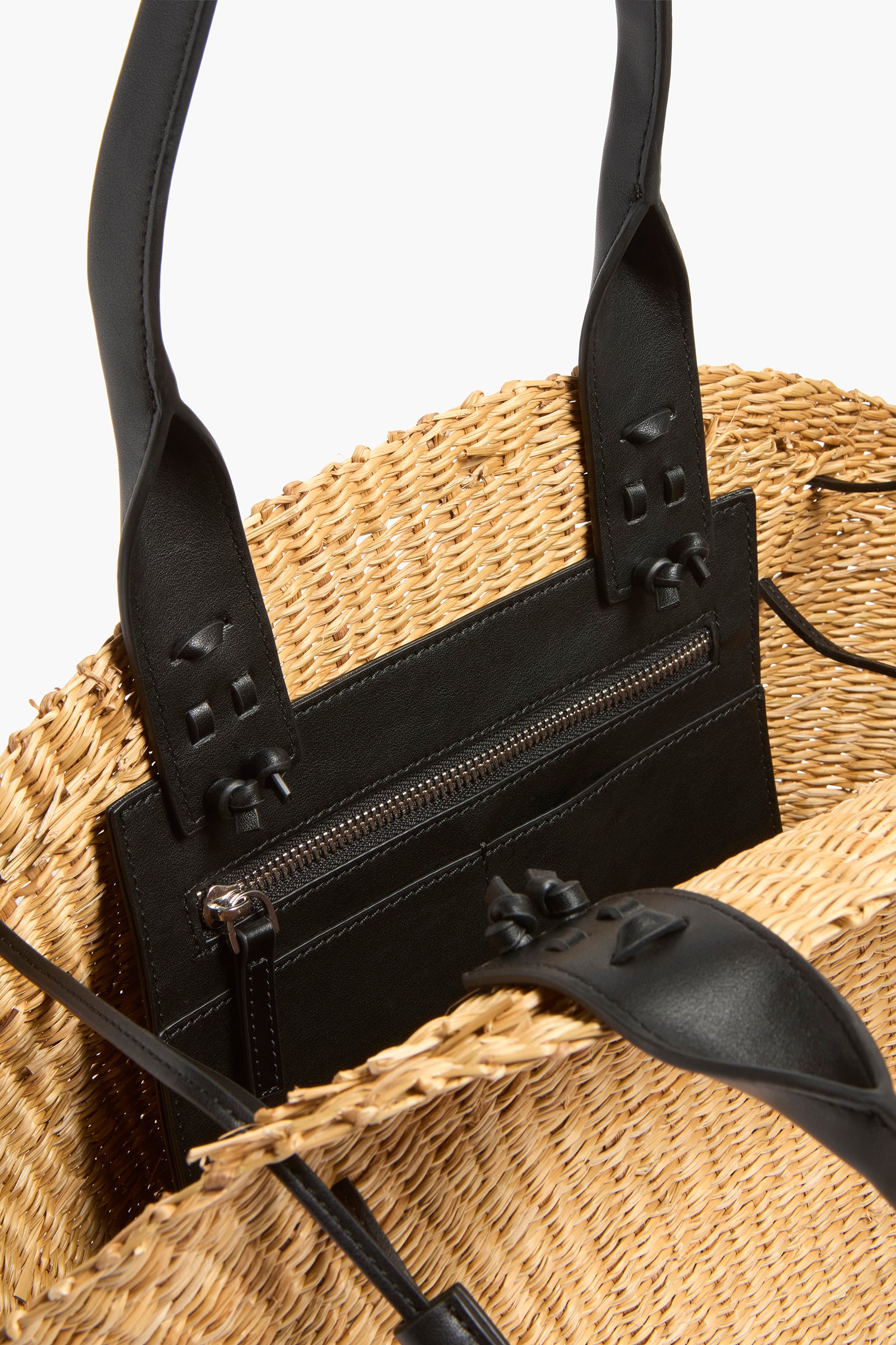 Liviana Conti Fayette Sac tote naturel raphia tressé