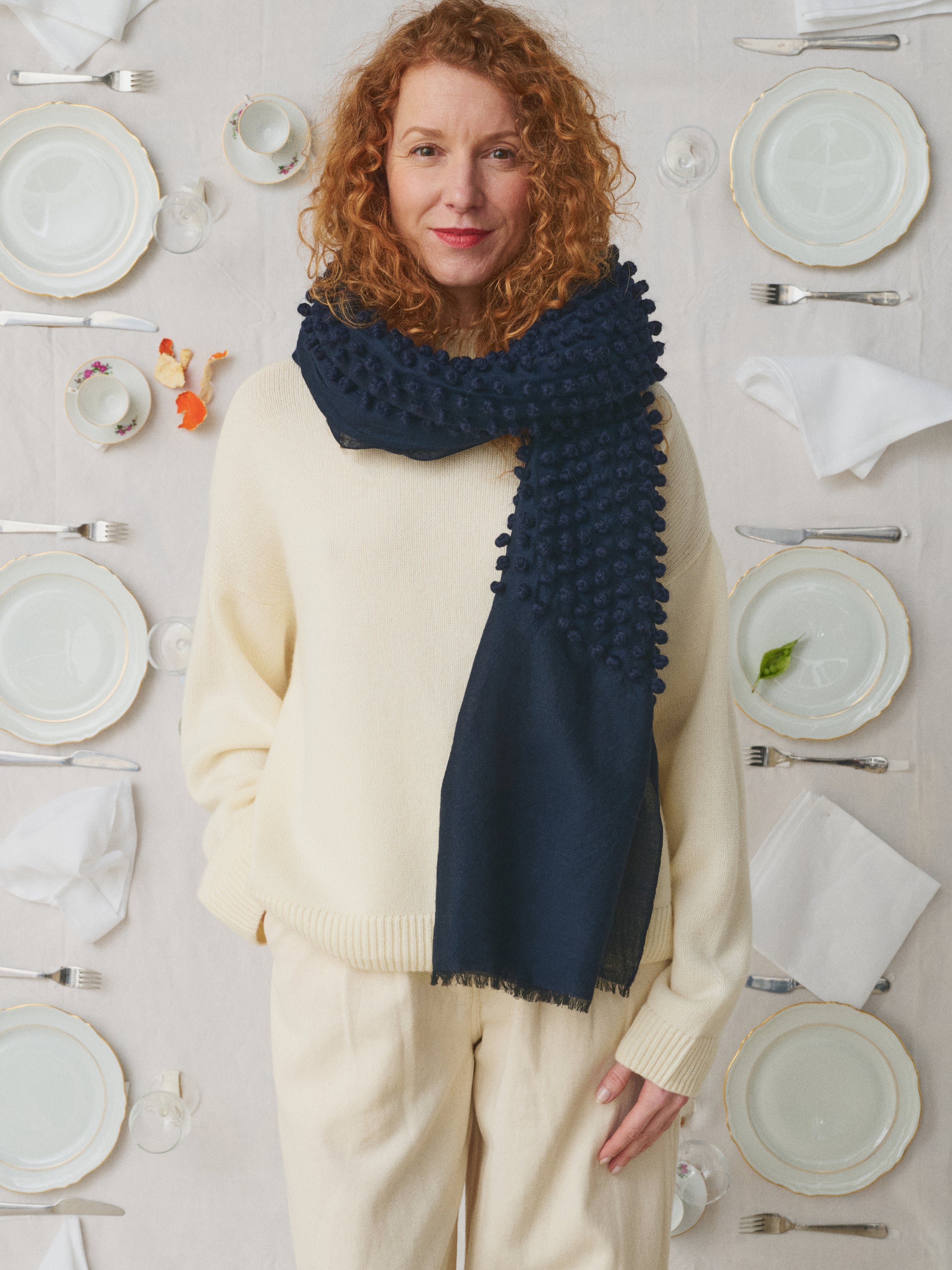 MII Les Unis écharpe laine femme unie 80x200