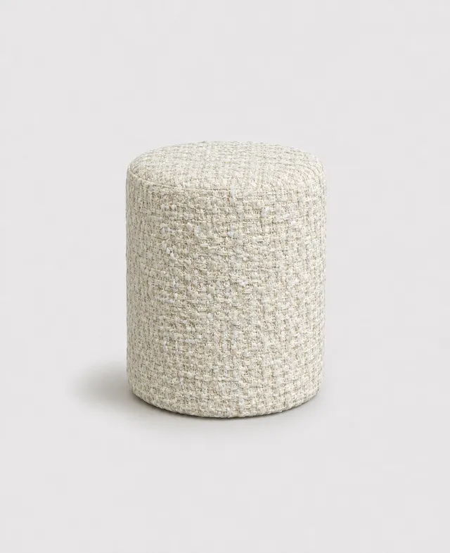 The Ethiquette Maison Chantilly pouf tweed 34x44 cm