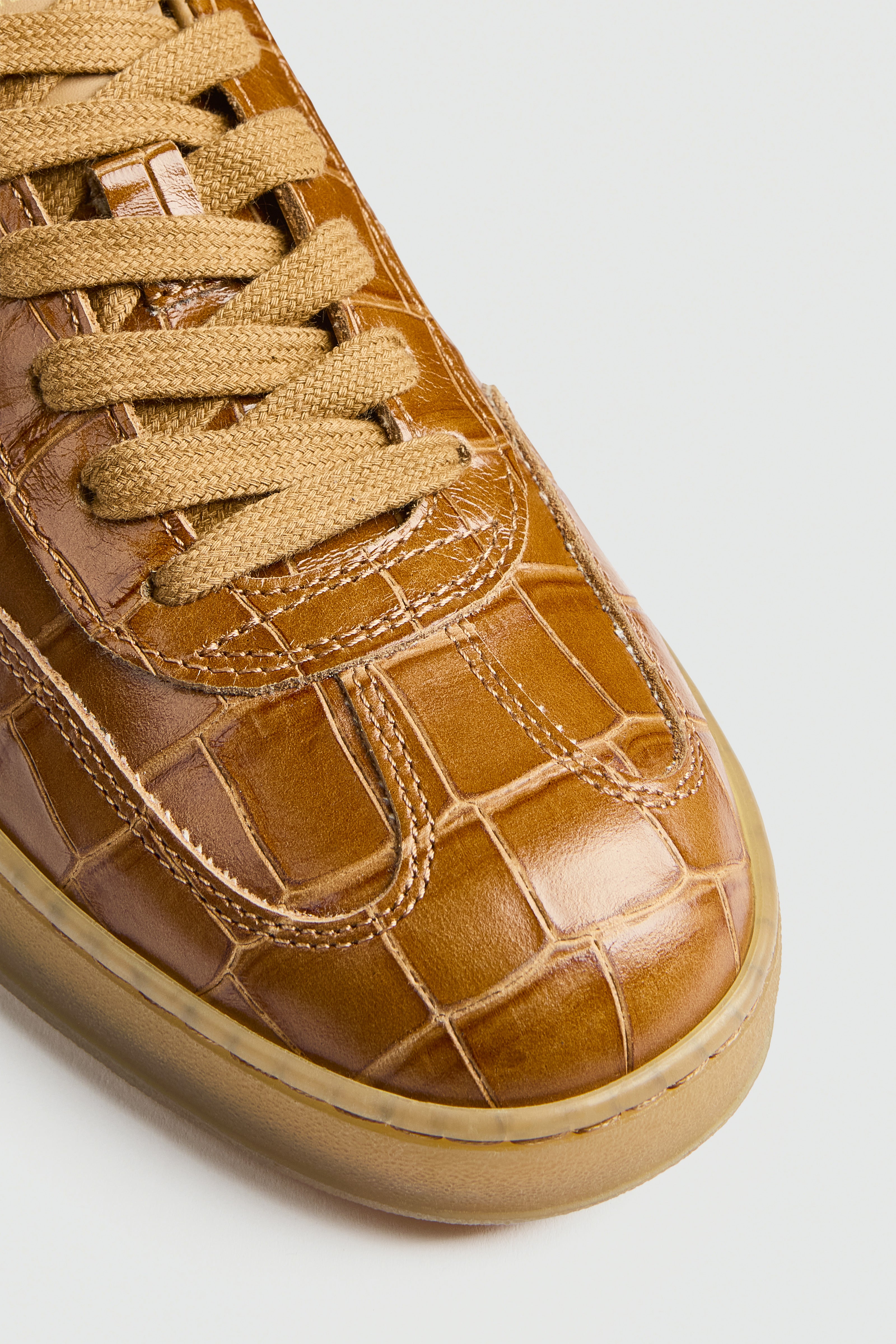 Liviana Conti Delia A6WC74 sneakers cuir ambre croco