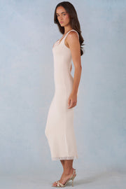 Oh Polly Sorelle robe midi ivoire dentelle modal