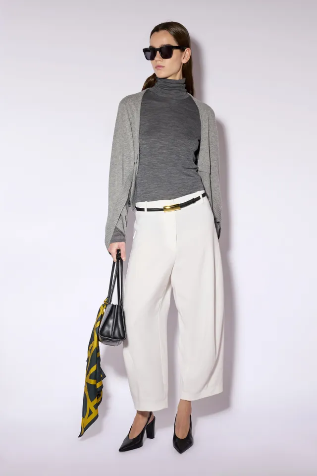 Liviana Conti Winona Cape Laine Gris Oversize TU