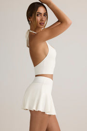 Oh Polly Kori tank top licou blanc crop en modal