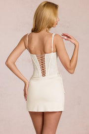 Oh Polly Dresses Robe Mini Aralyn Perle Dentelle Corset