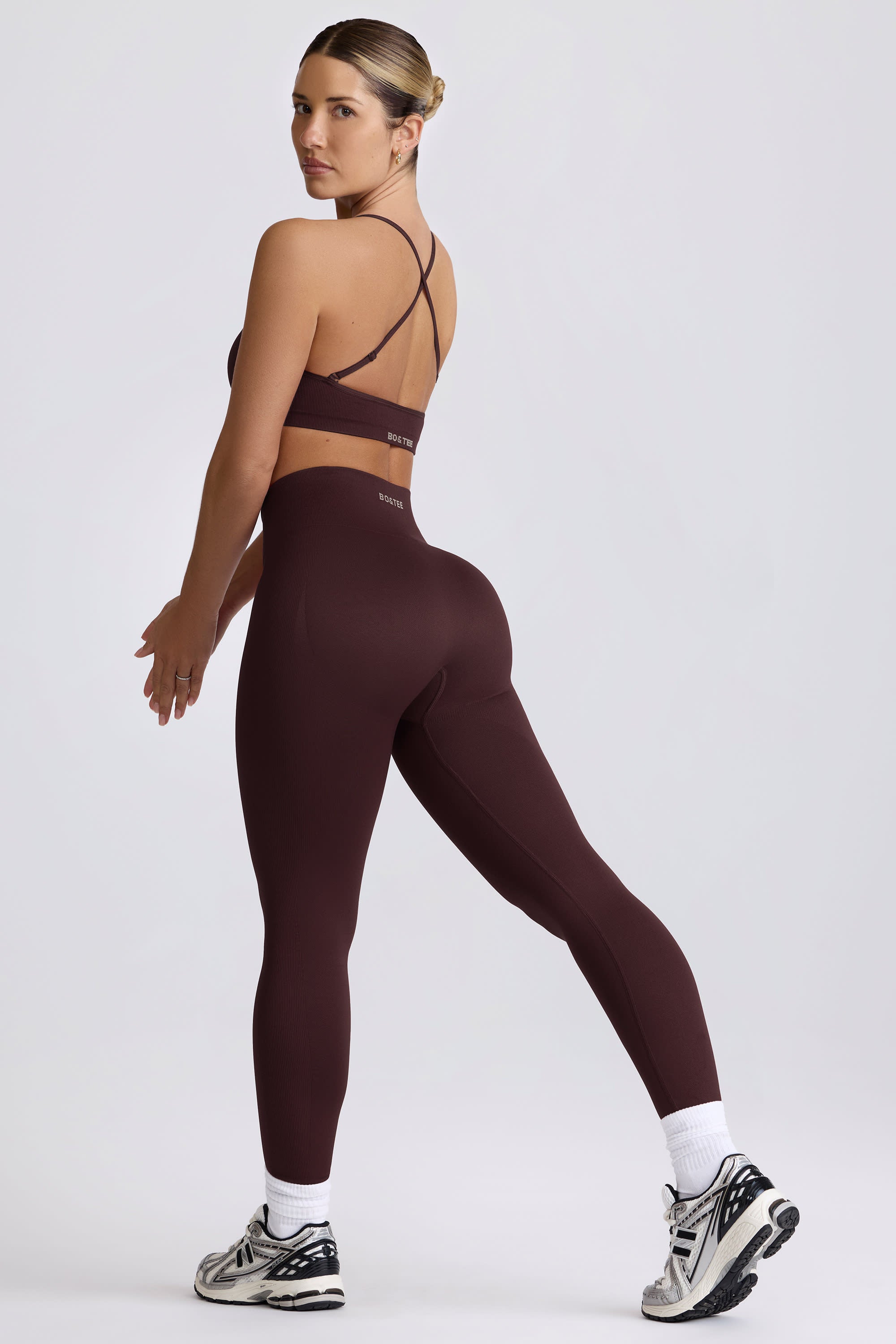 Oh Polly Super Sculpt BT2006 legging marron chocolate gainant