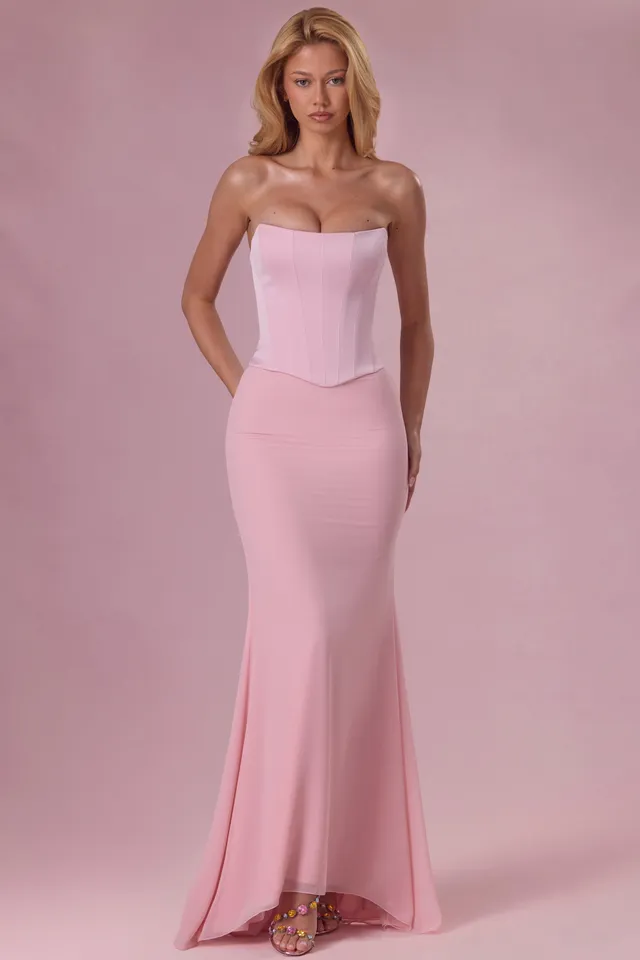 Oh Polly Avielle 15980 robe satin blush corset
