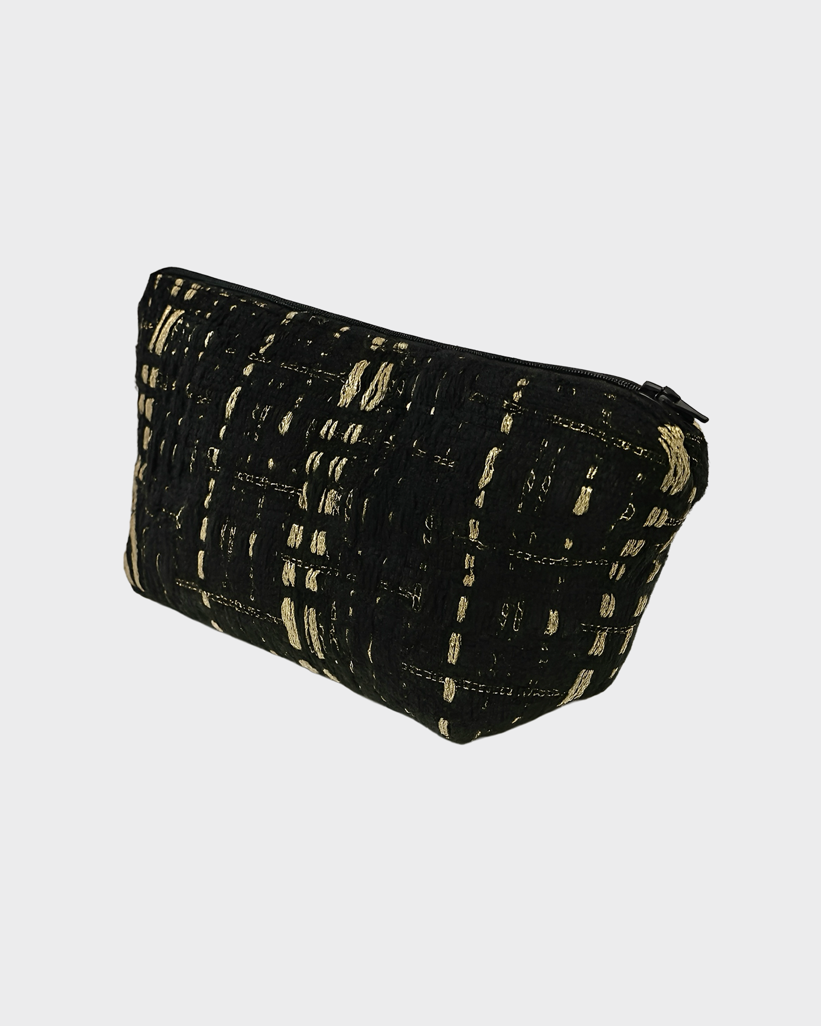 The Ethiquette Empyrée trousse maquillage tweed 25x15 cm