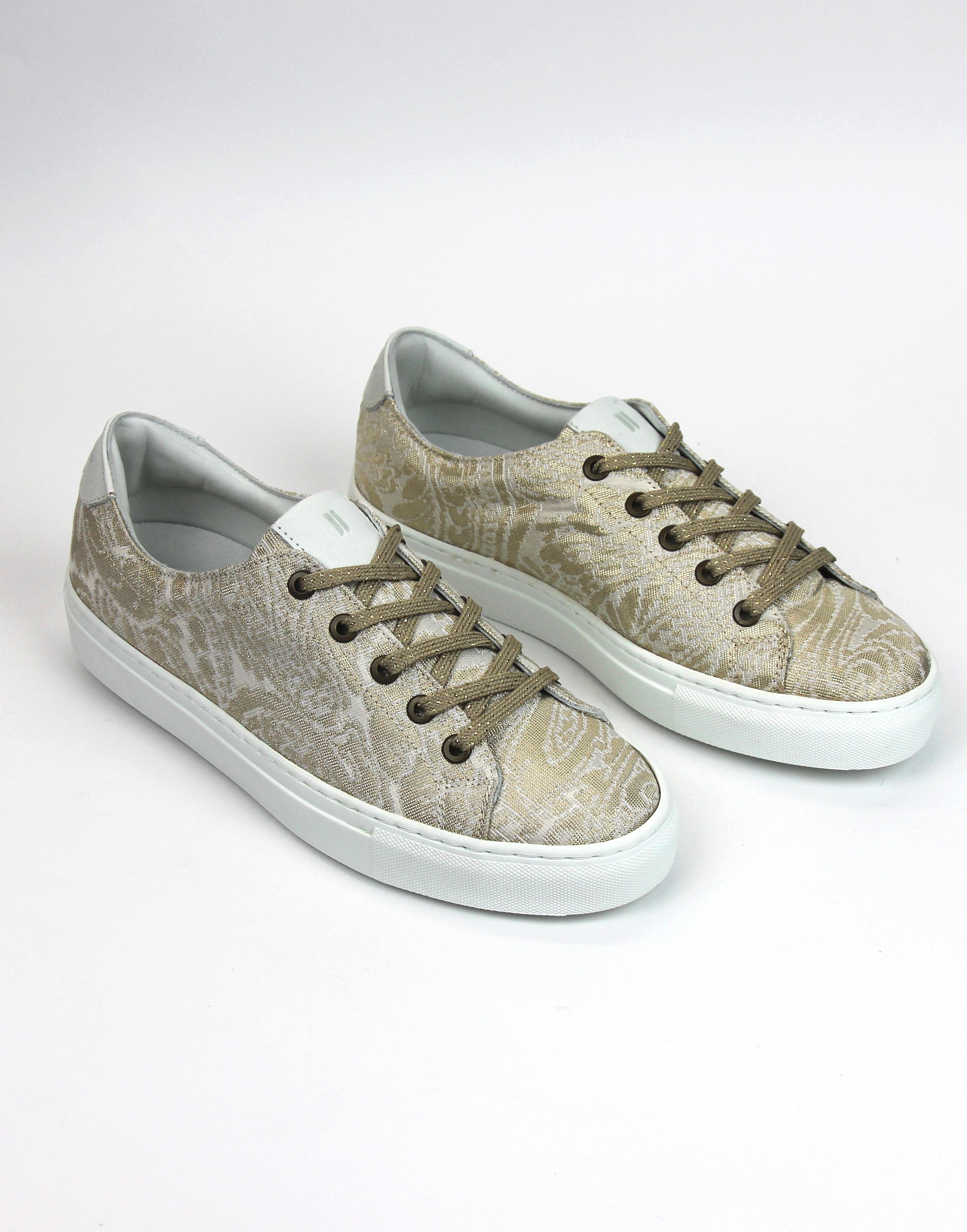 The Ethiquette Sneakers baskets brocart ivoire 36-41