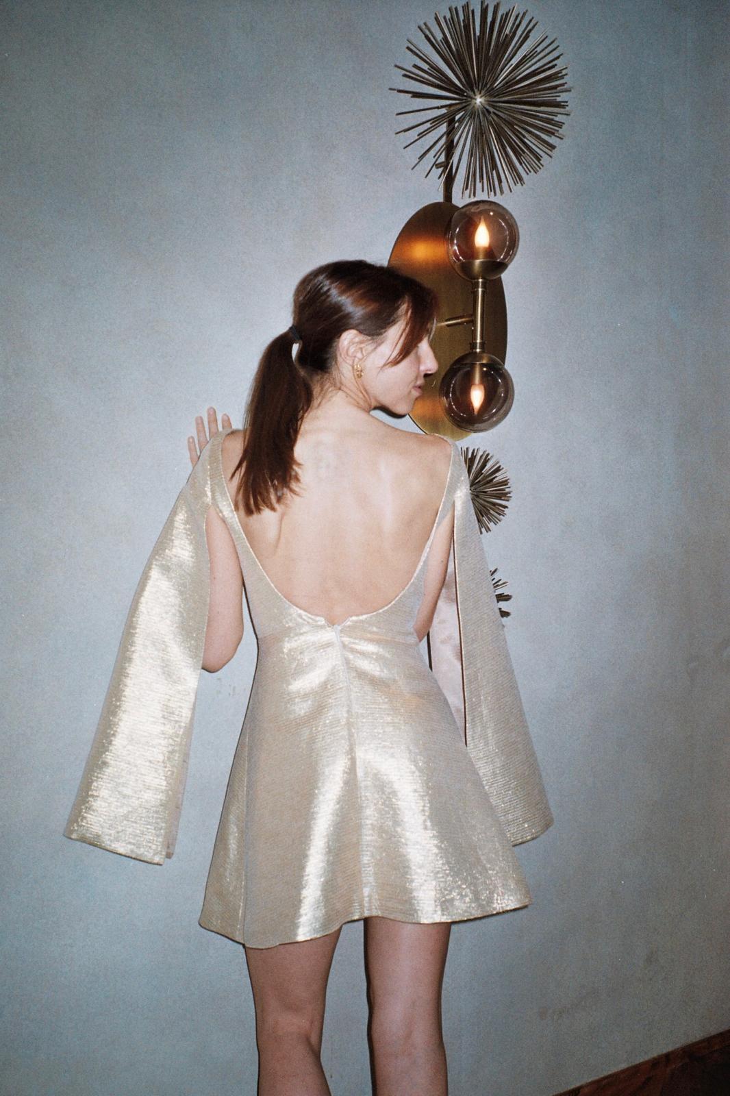 The Ethiquette Hannah robe tweed Solea S