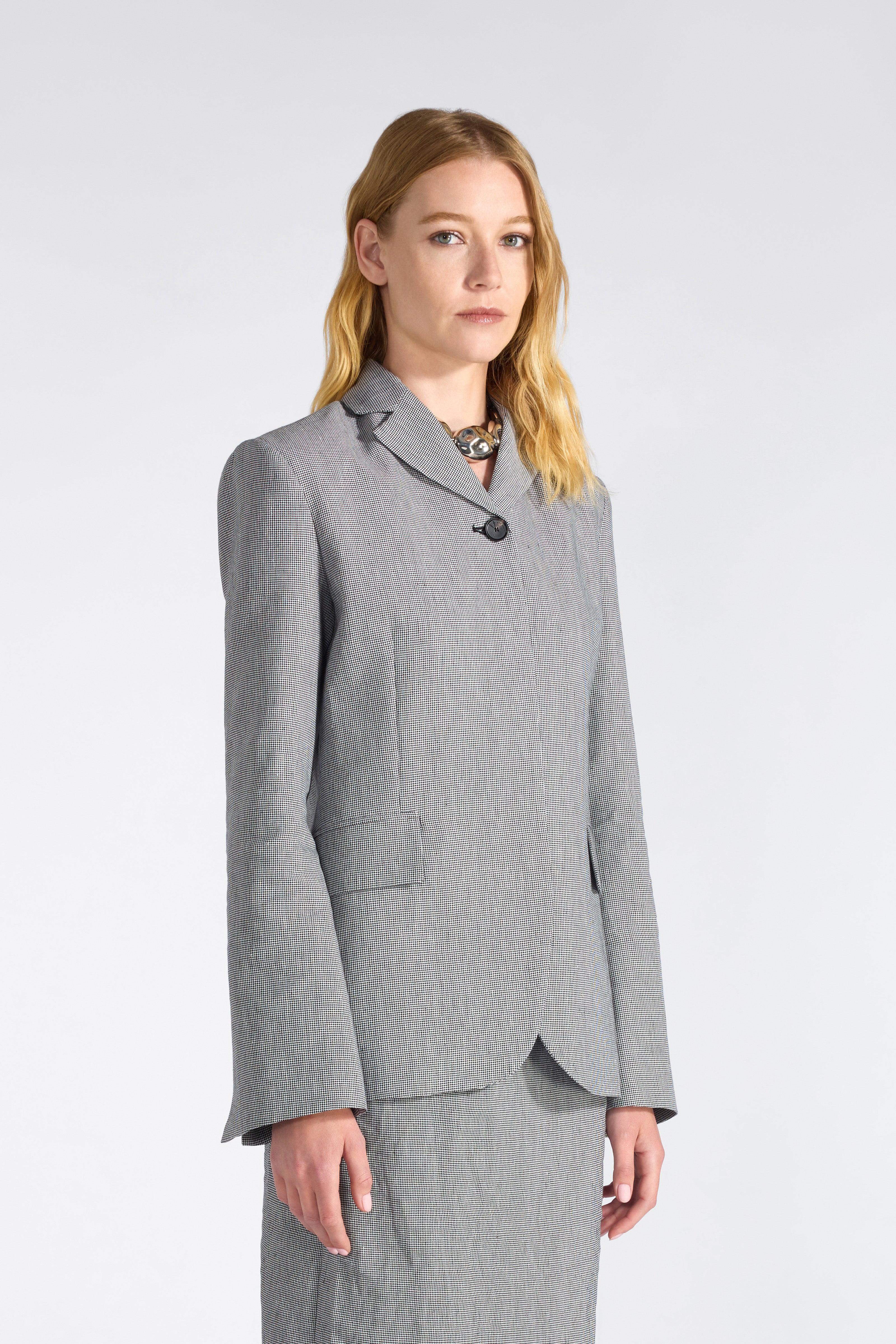 Liviana Conti Joshua blazer pied-de-poule noir 42