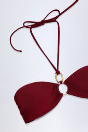 Oh Polly Swim Savai haut bikini dark cherry taille S