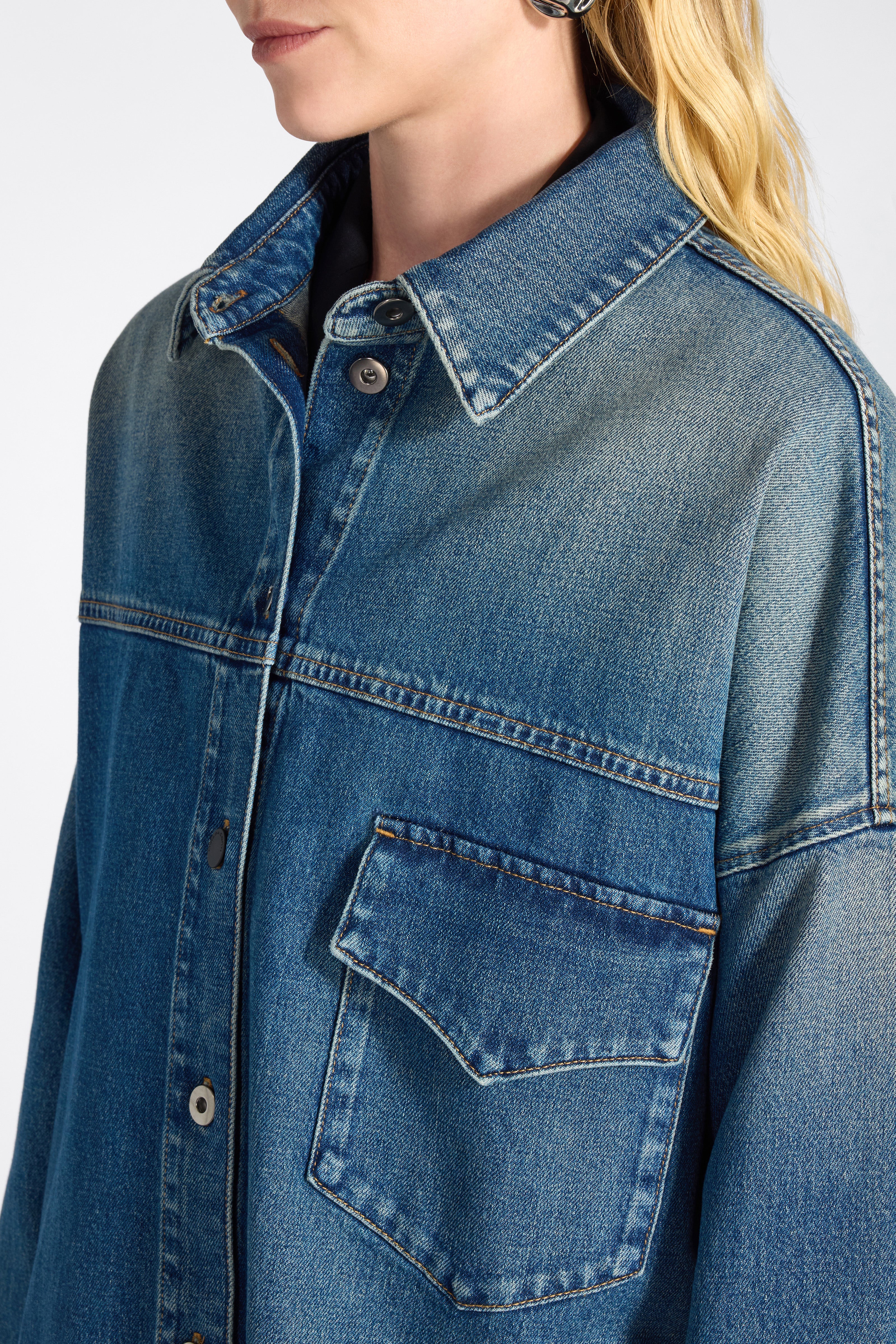Liviana Conti Bridget veste jean denim bleue taille M