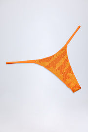 Oh Polly Swim Jalama bas bikini orange tropical strass