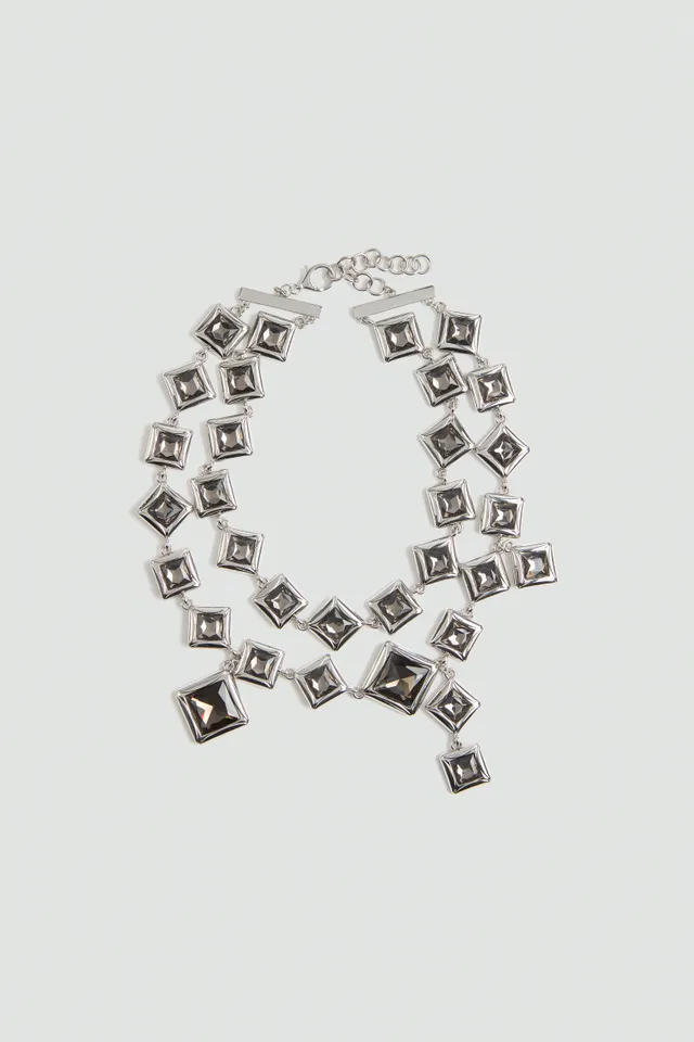 Liviana Conti Zabica collier argent double rang