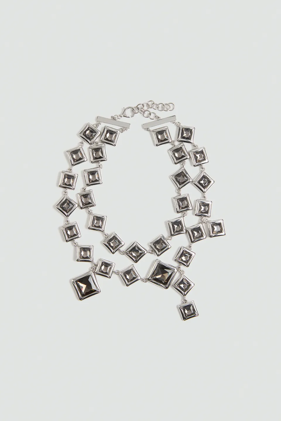 Liviana Conti Zabica collier argent double rang