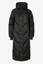 Oh Polly Coats & Jackets Parka Longue Imperméable Noire Capuche