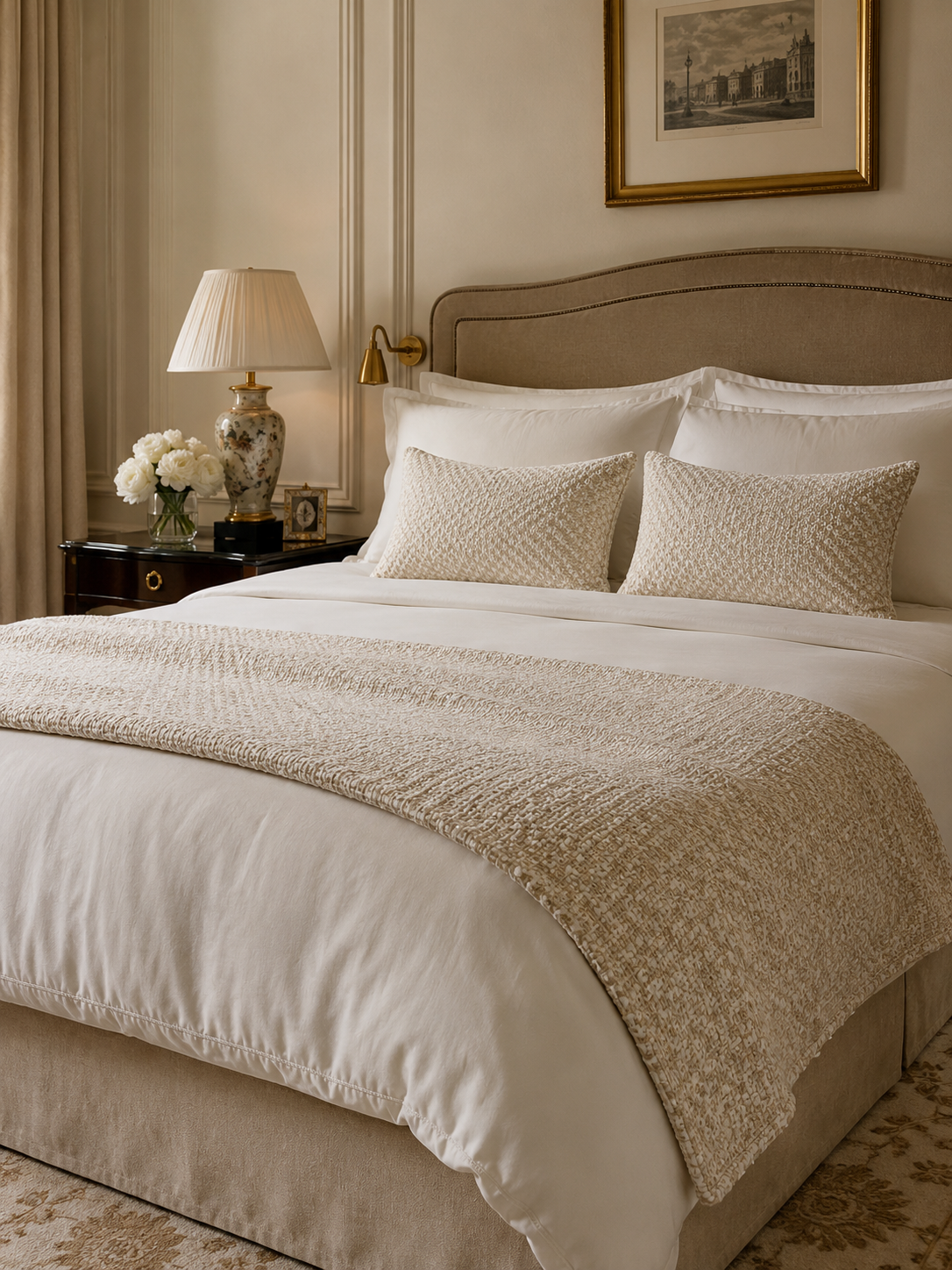The Ethiquette Maison Chantilly chemin de lit tweed 70x240