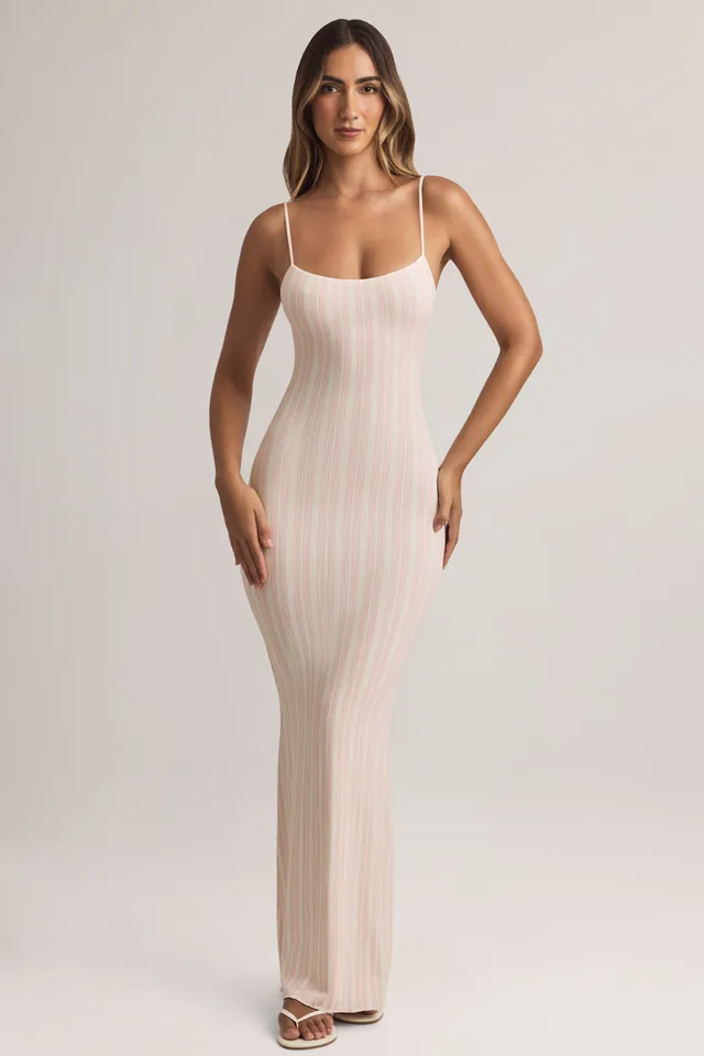 Oh Polly Dresses Salma robe longue rayée modal