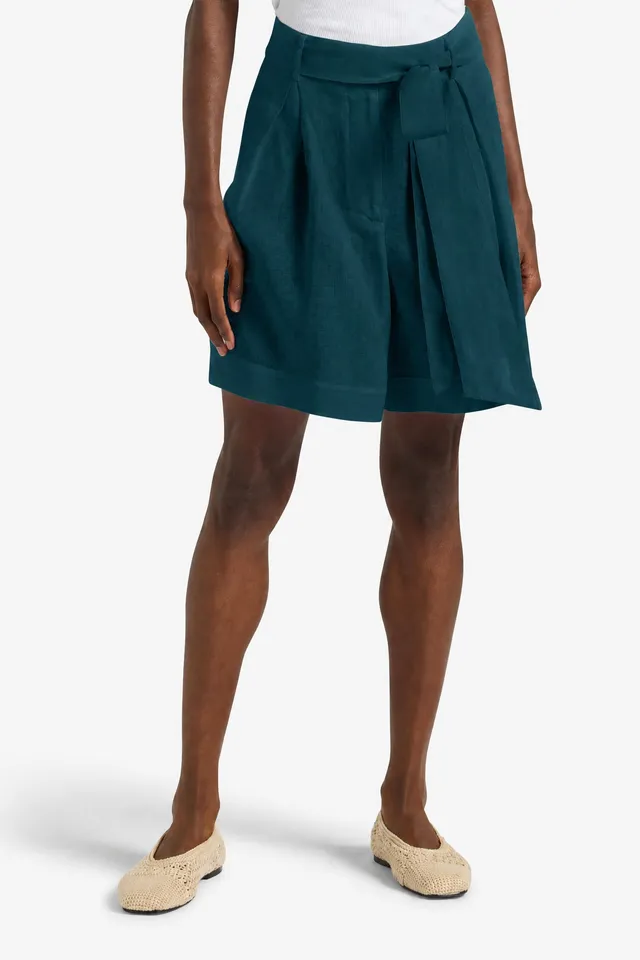 Liviana Conti James short femme eucalyptus en lin