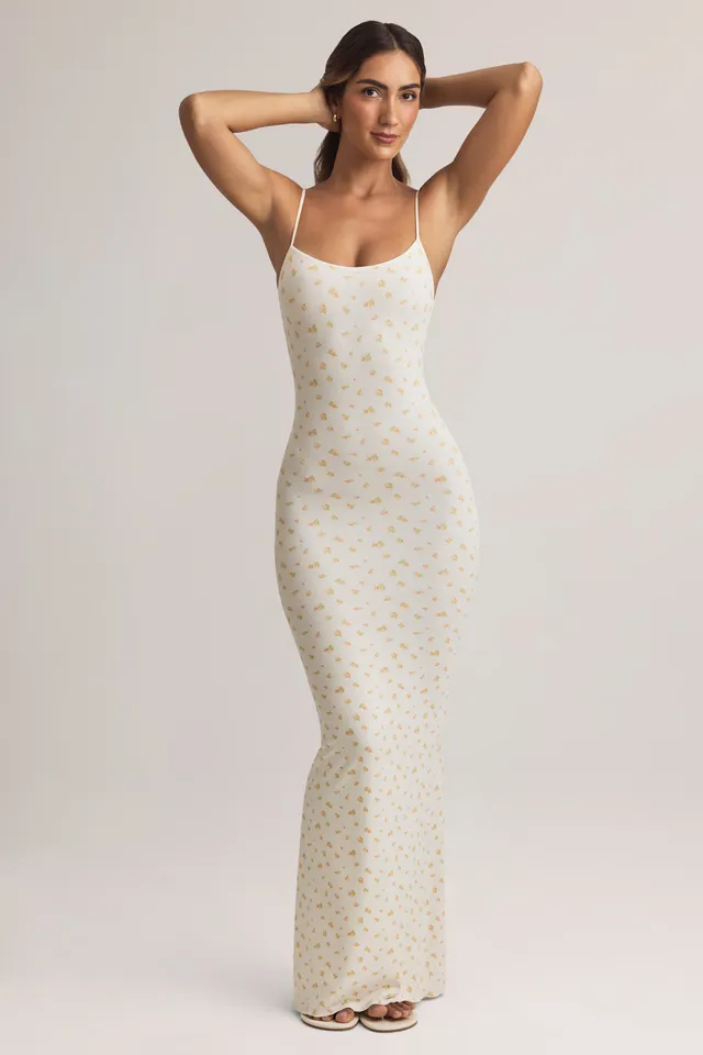 Oh Polly Dresses Salma robe longue fleurie modal