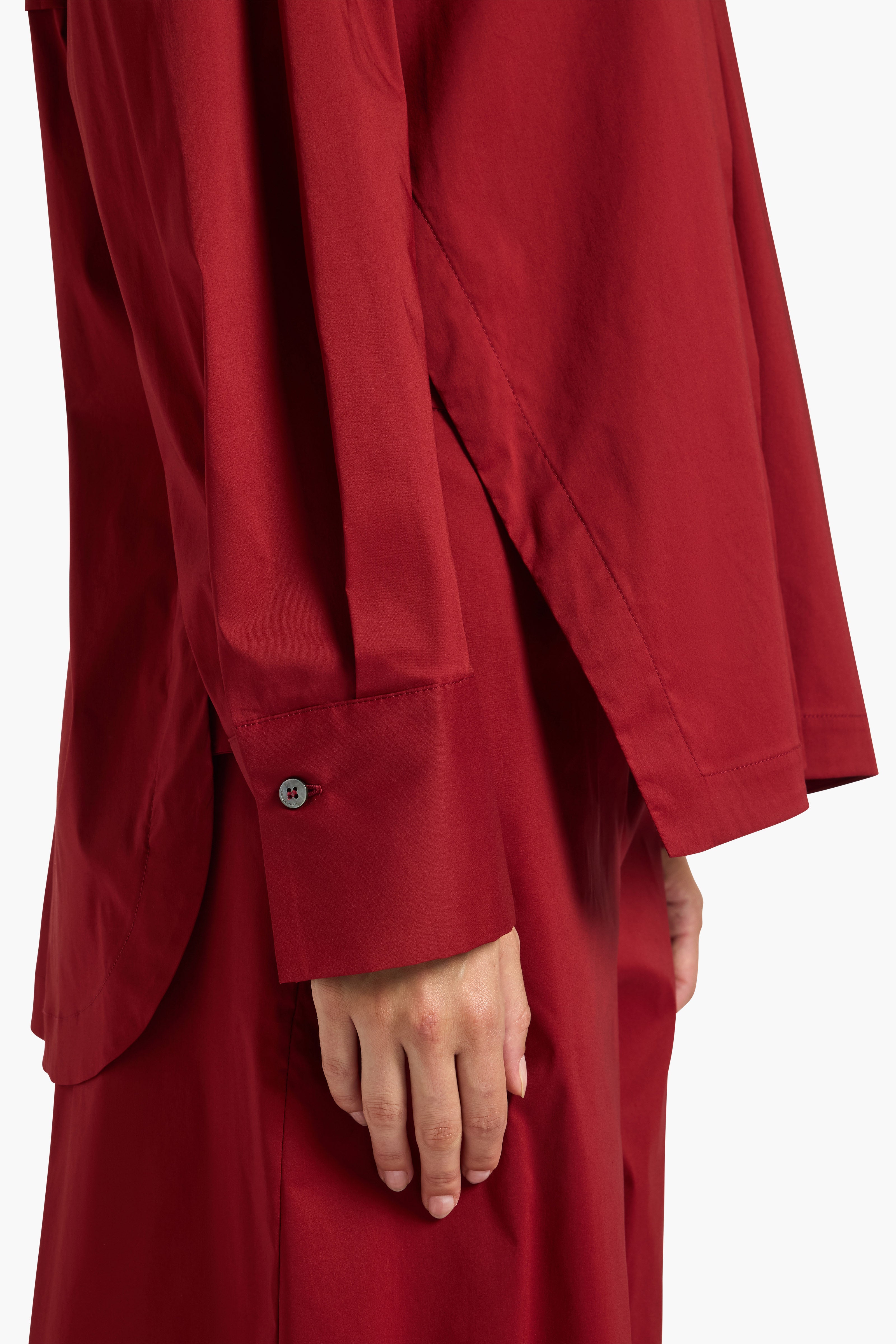 Liviana Conti Camicie Lien chemise droite terracotta