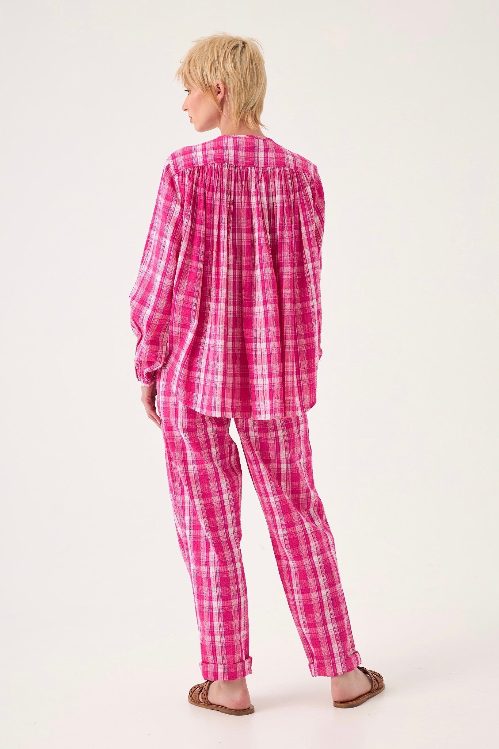Chicosoleil HARMONY chemise coton Candy Check carreaux