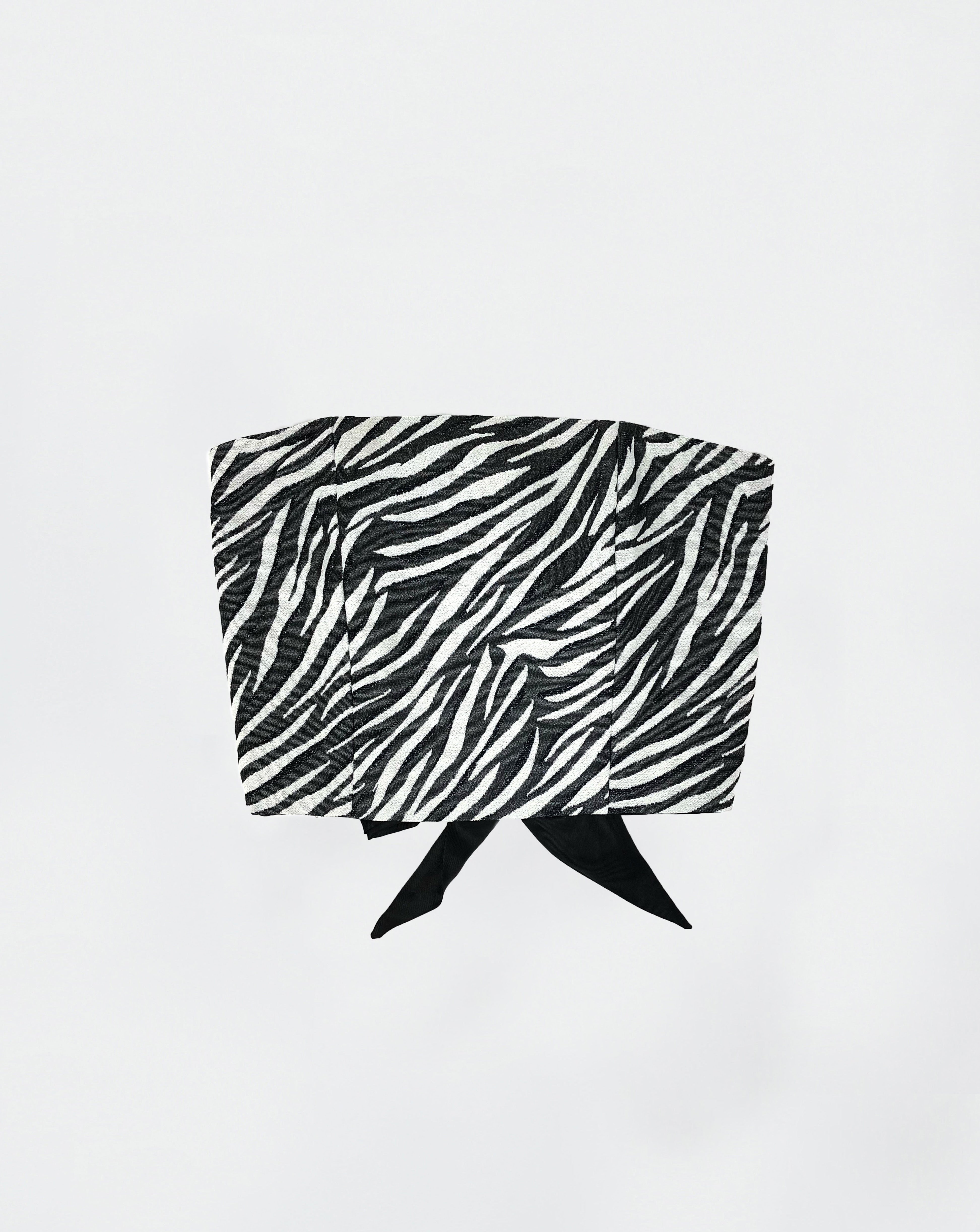 The Ethiquette Bustiers Zebra bustier jacquard zèbre XS