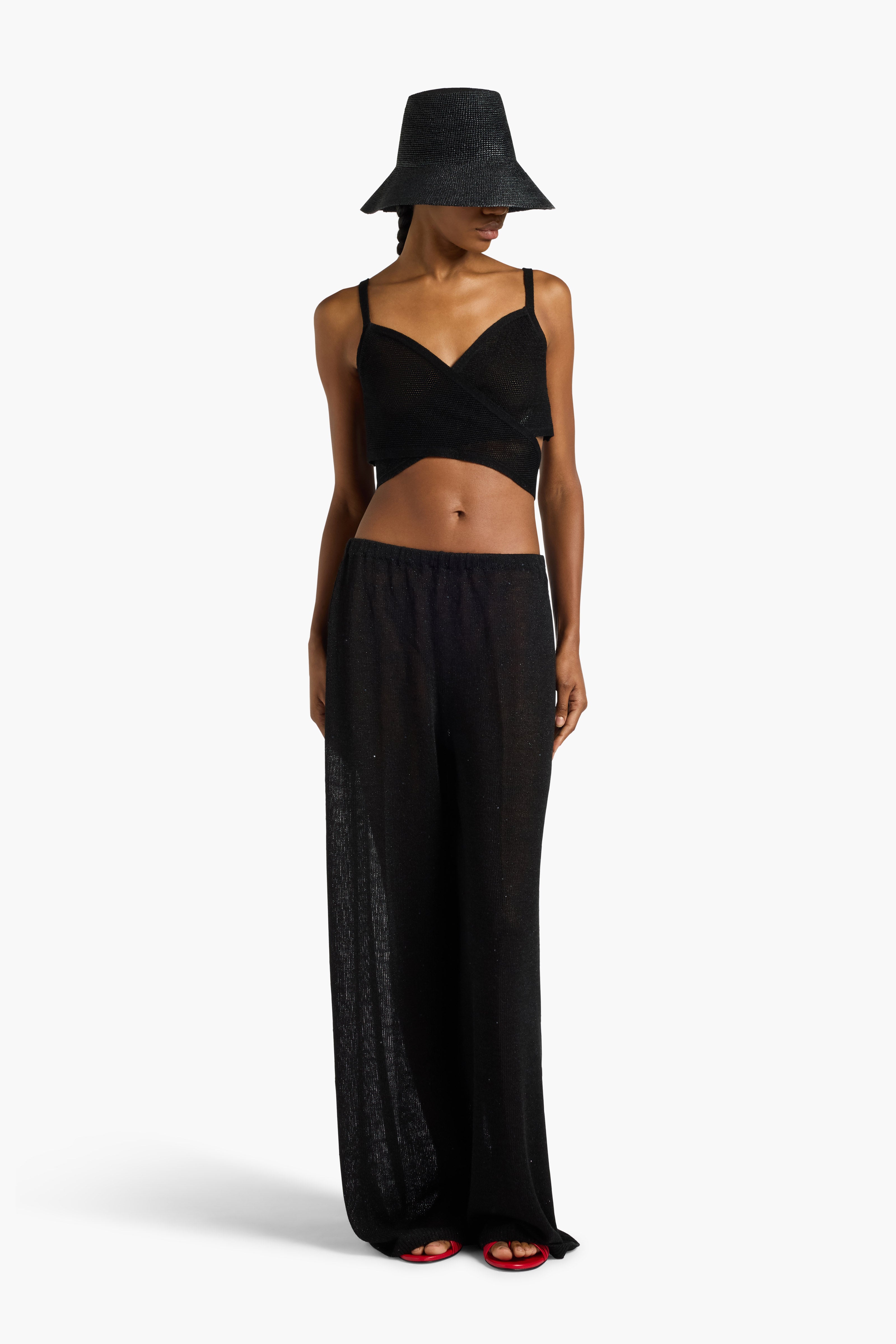 Liviana Conti Gary pantalon palazzo corno taille M
