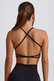 Oh Polly Super Sculpt BT2476 brassière sport noire sans couture