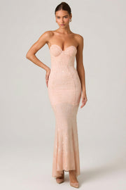 Oh Polly Vesna 13122 Robe Sirène Rose Poudré