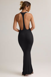 Oh Polly Imelda 14148 robe longue noire modal sirène