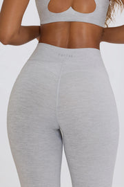 Oh Polly Bo+Tee Soft Active V-Waist Legging évasé gris