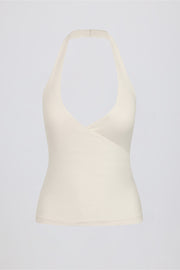 Oh Polly Bo+Tee top halter vanilla dos nu rembourré